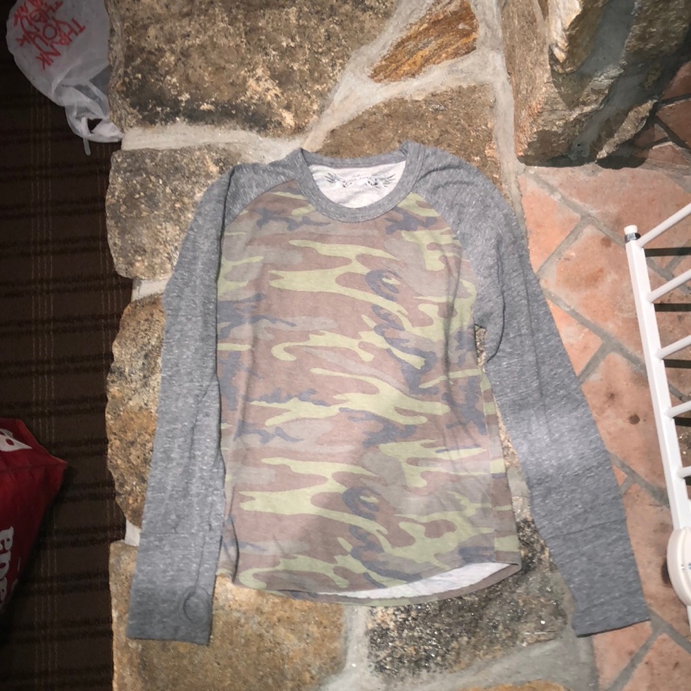 Camo Baseball Tee